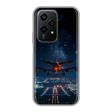 Силиконовый чехол на Honor 200 Lite с принтом самолет Силиконовый чехол на Honor 200 Lite с принтом самолет