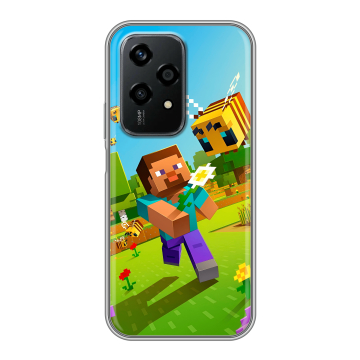 Силиконовый чехол на Honor 200 Lite с принтом Майнкрафт Minecraft Силиконовый чехол на Honor 200 Lite с принтом Майнкрафт Minecraft