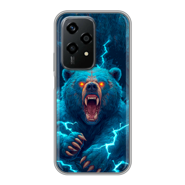 Силиконовый чехол на Honor 200 Lite с принтом Медведь Силиконовый чехол на Honor 200 Lite с принтом Медведь