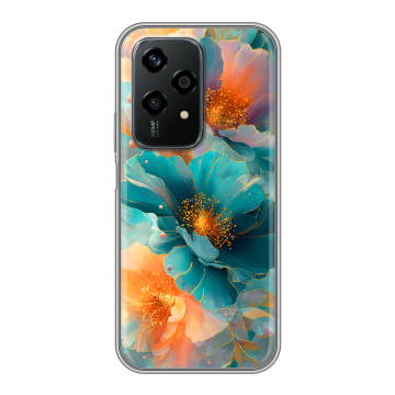 Силиконовый чехол на Honor 200 Lite с принтом Цветы Силиконовый чехол на Honor 200 Lite с принтом Цветы