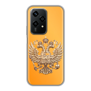 Силиконовый чехол на Honor 200 Lite с принтом Герб Флаг России