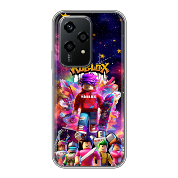 Силиконовый чехол на Honor 200 Lite с принтом Roblox Роблокс