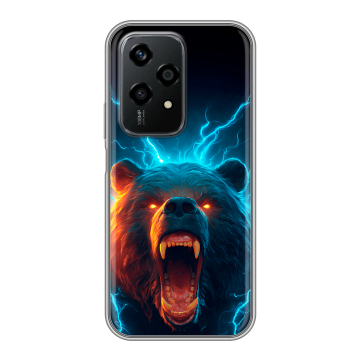 Силиконовый чехол на Honor 200 Lite с принтом Медведь
