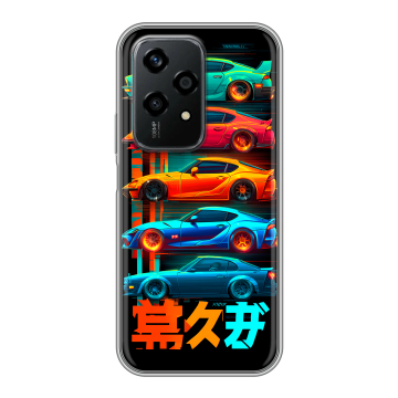 Силиконовый чехол на Honor 200 Lite с принтом машины тачки