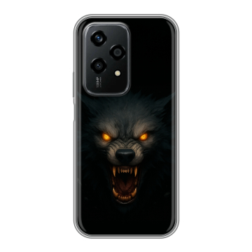 Силиконовый чехол на Honor 200 Lite с принтом Волк