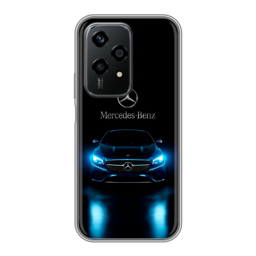 Силиконовый чехол на Honor 200 Lite с принтом Mercedes Мерседес Силиконовый чехол на Honor 200 Lite с принтом Mercedes Мерседес
