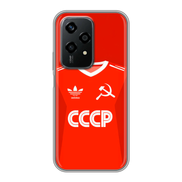 Силиконовый чехол на Honor 200 Lite с принтом Флаг Герб СССР
