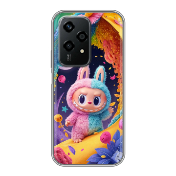 Силиконовый чехол на Honor 200 Lite с принтом Labubu Лабубу Силиконовый чехол на Honor 200 Lite с принтом Labubu Лабубу