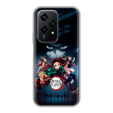 Силиконовый чехол на Honor 200 Lite с принтом Demon Slayer Клинок рассекающий демонов Силиконовый чехол на Honor 200 Lite с принтом Demon Slayer Клинок рассекающий демонов
