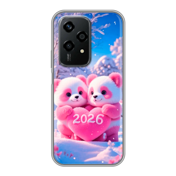 Силиконовый чехол на Honor 200 Lite с принтом Новый год Силиконовый чехол на Honor 200 Lite с принтом Новый год