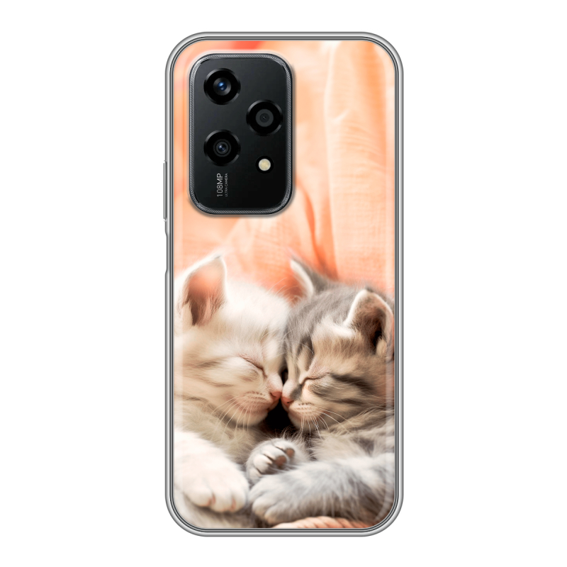 Силиконовый чехол на Honor 200 Lite с принтом Котята Силиконовый чехол на Honor 200 Lite с принтом Котята