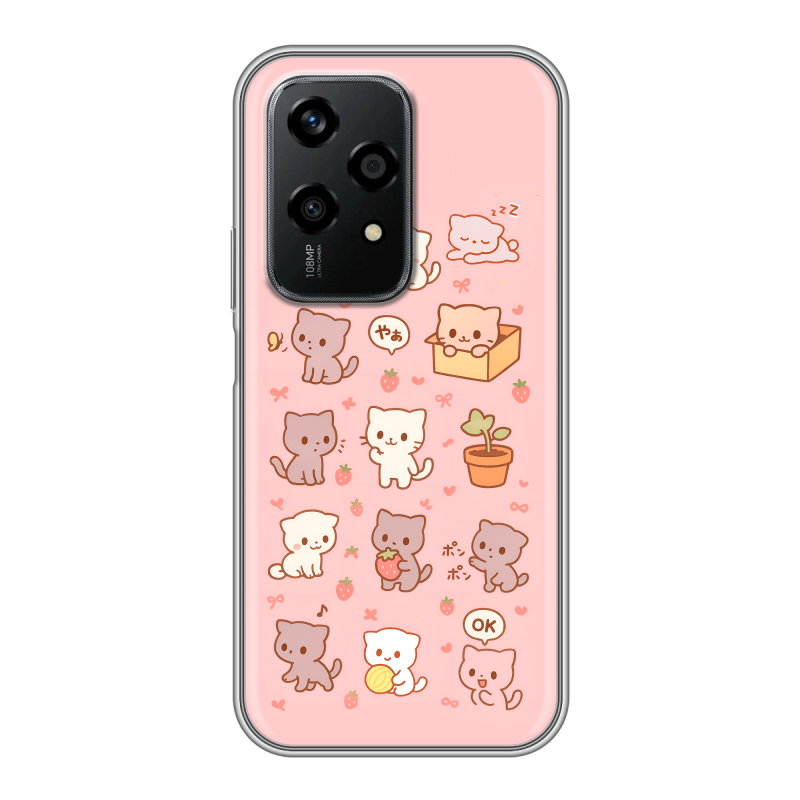 Силиконовый чехол на Honor 200 Lite с принтом Hello Kitty Хелоу Кити Силиконовый чехол на Honor 200 Lite с принтом Hello Kitty Хелоу Кити