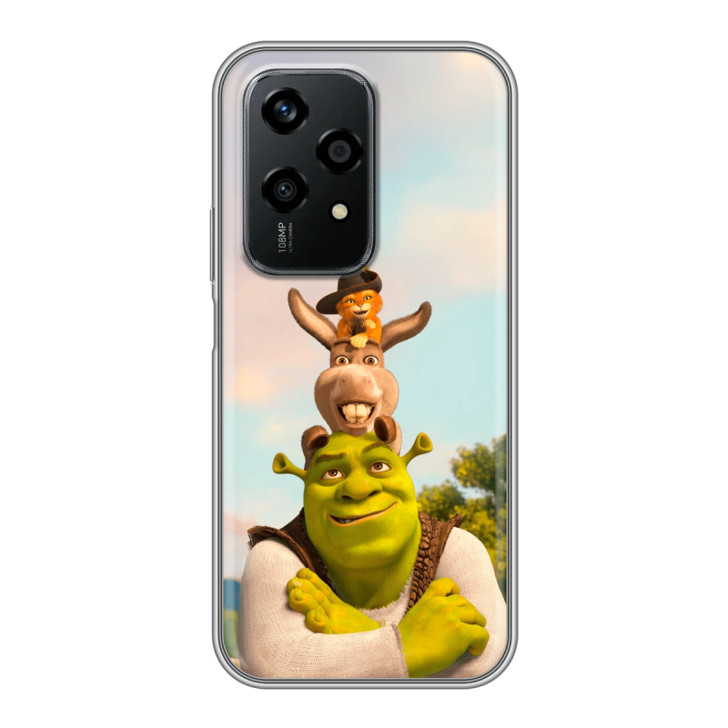 Силиконовый чехол на Honor 200 Lite с принтом Шрек Shrek Силиконовый чехол на Honor 200 Lite с принтом Шрек Shrek