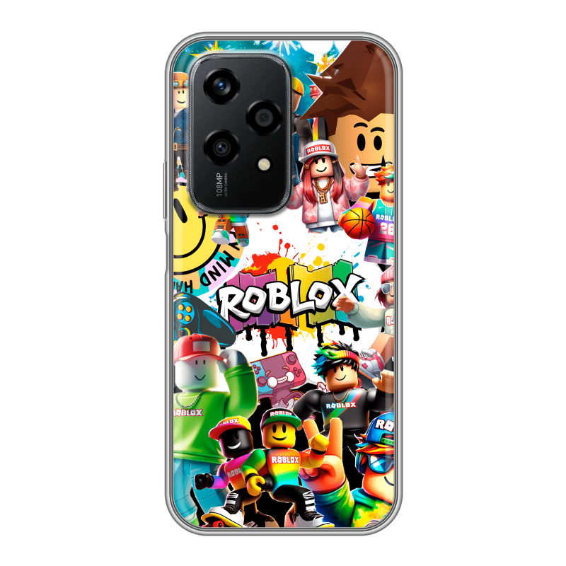 Силиконовый чехол на Honor 200 Lite с принтом Roblox Роблокс Силиконовый чехол на Honor 200 Lite с принтом Roblox Роблокс