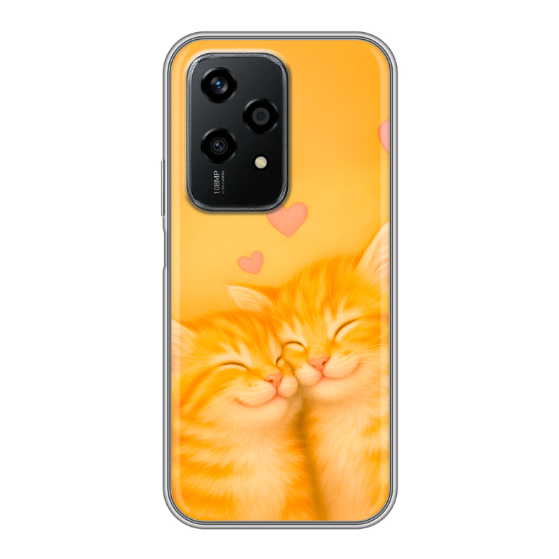 Силиконовый чехол на Honor 200 Lite с принтом Милые котята Силиконовый чехол на Honor 200 Lite с принтом Милые котята