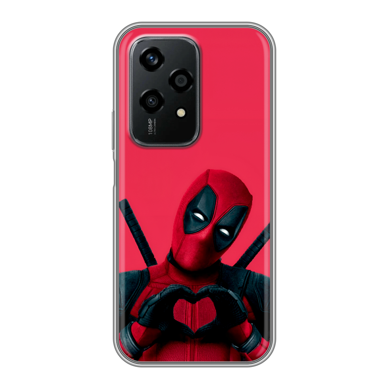 Силиконовый чехол на Honor 200 Lite с принтом Дедпул Deadpool Силиконовый чехол на Honor 200 Lite с принтом Дедпул Deadpool