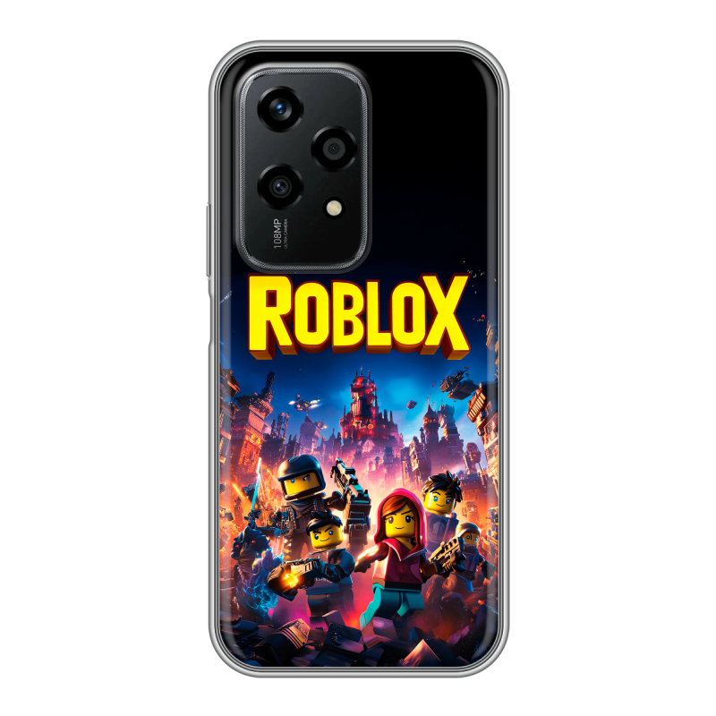 Силиконовый чехол на Honor 200 Lite с принтом Roblox Роблокс Силиконовый чехол на Honor 200 Lite с принтом Roblox Роблокс