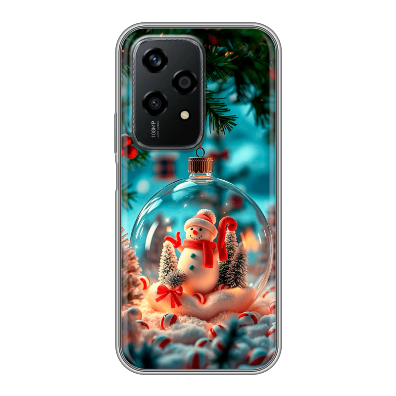 Силиконовый чехол на Honor 200 Lite с принтом Новый год Силиконовый чехол на Honor 200 Lite с принтом Новый год