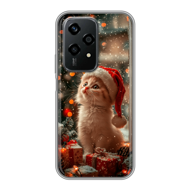 Силиконовый чехол на Honor 200 Lite с принтом Новый год Силиконовый чехол на Honor 200 Lite с принтом Новый год