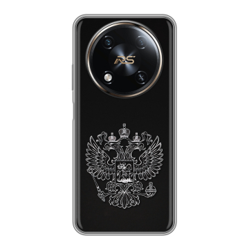 Силиконовый чехол на Itel RS4 с принтом Герб России