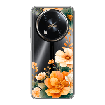 Силиконовый чехол на Itel RS4 с принтом Цветы принт