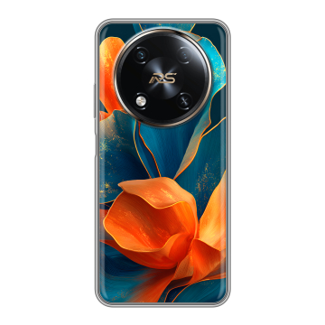 Силиконовый чехол на Itel RS4 с принтом Цветы