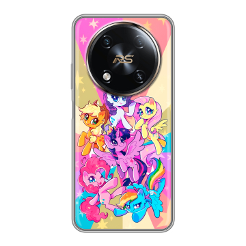 Силиконовый чехол на Itel RS4 с принтом My little pony Дружба чудо Силиконовый чехол на Itel RS4 с принтом My little pony Дружба чудо