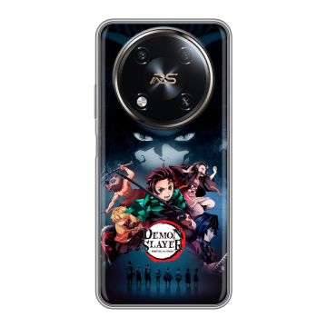 Силиконовый чехол на Itel RS4 с принтом Demon Slayer Клинок рассекающий демонов Силиконовый чехол на Itel RS4 с принтом Demon Slayer Клинок рассекающий демонов
