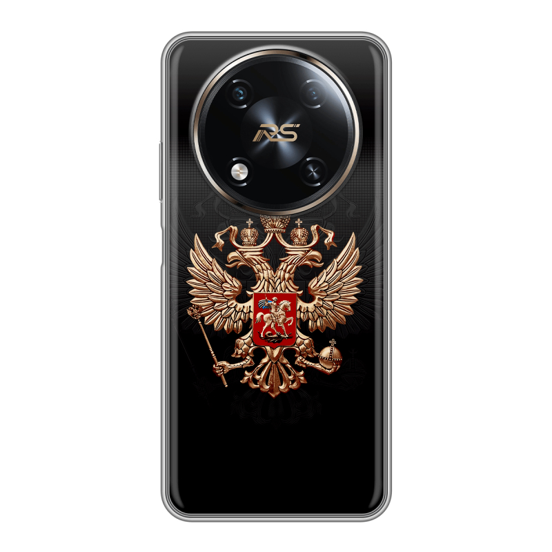 Силиконовый чехол на Itel RS4 с принтом Герб России Силиконовый чехол на Itel RS4 с принтом Герб России