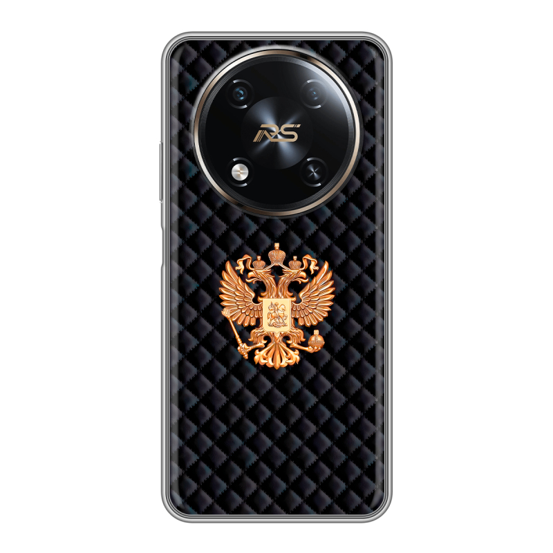 Силиконовый чехол на Itel RS4 с принтом Герб России принт Силиконовый чехол на Itel RS4 с принтом Герб России принт