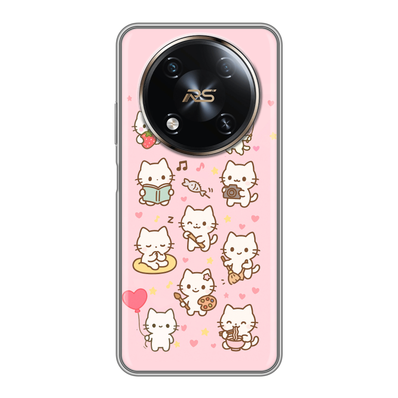 Силиконовый чехол на Itel RS4 с принтом Hello Kitty Хелоу Кити Силиконовый чехол на Itel RS4 с принтом Hello Kitty Хелоу Кити