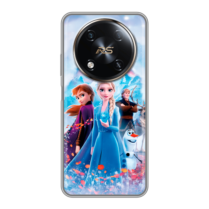 Силиконовый чехол на Itel RS4 с принтом Холодное сердце Frozen Силиконовый чехол на Itel RS4 с принтом Холодное сердце Frozen