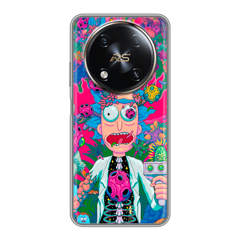 Силиконовый чехол на Itel RS4 с принтом Рик и Морти Rick Morty Силиконовый чехол на Itel RS4 с принтом Рик и Морти Rick Morty