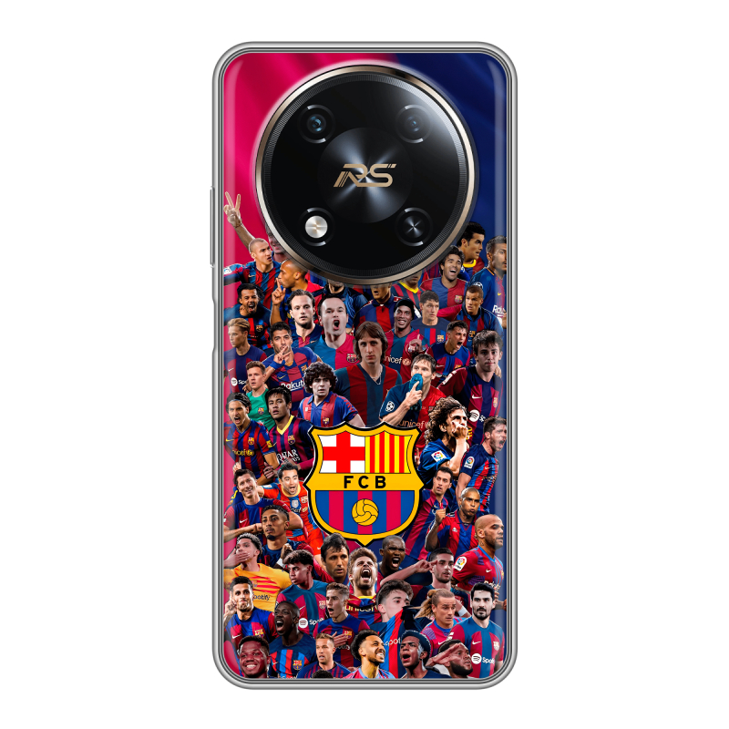 Силиконовый чехол на Itel RS4 с принтом Барселона Barcelona Силиконовый чехол на Itel RS4 с принтом Барселона Barcelona