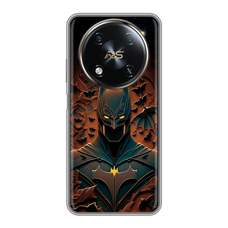 Силиконовый чехол на Itel RS4 с принтом Batman Бэтмен Силиконовый чехол на Itel RS4 с принтом Batman Бэтмен