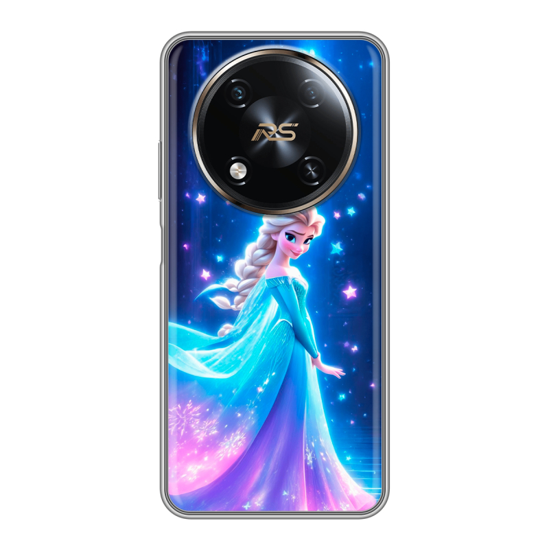 Силиконовый чехол на Itel RS4 с принтом Холодное сердце Frozen Силиконовый чехол на Itel RS4 с принтом Холодное сердце Frozen