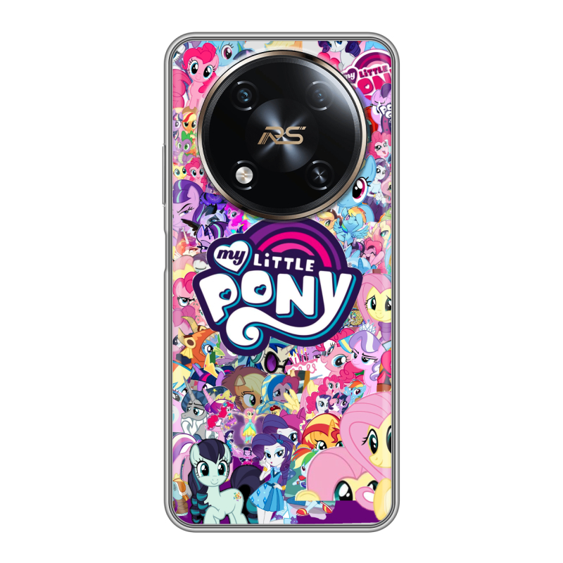 Силиконовый чехол на Itel RS4 с принтом My little pony Дружба чудо Силиконовый чехол на Itel RS4 с принтом My little pony Дружба чудо