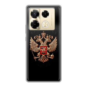 Силиконовый чехол на Infinix Note 40 Pro Plus 5G с принтом Герб России