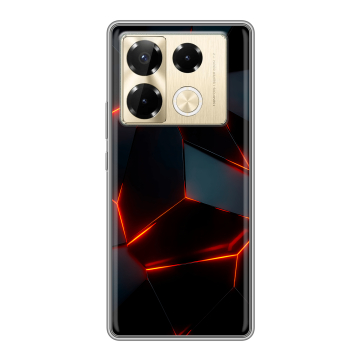 Силиконовый чехол на Infinix Note 40 Pro Plus 5G с принтом Яркие абстракции