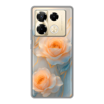 Силиконовый чехол на Infinix Note 40 Pro Plus 5G с принтом Женский