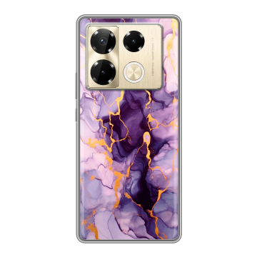 Силиконовый чехол на Infinix Note 40 Pro Plus 5G с принтом Мрамор