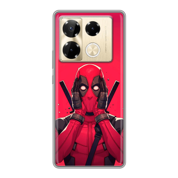 Силиконовый чехол на Infinix Note 40 Pro Plus 5G с принтом Дедпул Deadpool Силиконовый чехол на Infinix Note 40 Pro Plus 5G с принтом Дедпул Deadpool