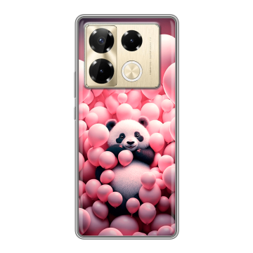 Силиконовый чехол на Infinix Note 40 Pro Plus 5G с принтом Панда Силиконовый чехол на Infinix Note 40 Pro Plus 5G с принтом Панда