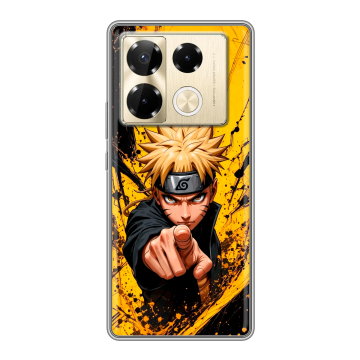 Силиконовый чехол на Infinix Note 40 Pro Plus 5G с принтом Naruto Наруто