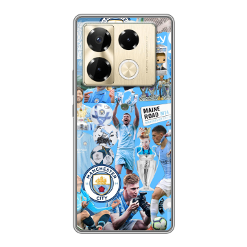 Силиконовый чехол на Infinix Note 40 Pro Plus 5G с принтом Man City Манчестер Сити Силиконовый чехол на Infinix Note 40 Pro Plus 5G с принтом Man City Манчестер Сити
