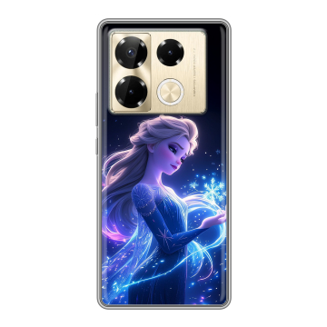 Силиконовый чехол на Infinix Note 40 Pro Plus 5G с принтом Холодное сердце Frozen Силиконовый чехол на Infinix Note 40 Pro Plus 5G с принтом Холодное сердце Frozen