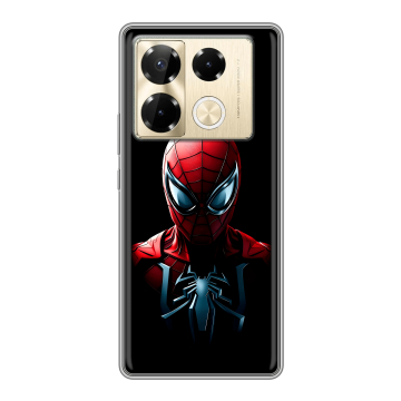Силиконовый чехол на Infinix Note 40 Pro Plus 5G с принтом Spiderman Человек паук