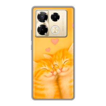 Силиконовый чехол на Infinix Note 40 Pro Plus 5G с принтом Милые котята Силиконовый чехол на Infinix Note 40 Pro Plus 5G с принтом Милые котята