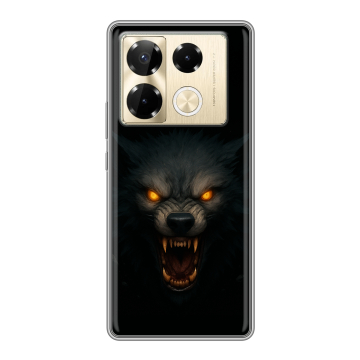 Силиконовый чехол на Infinix Note 40 Pro Plus 5G с принтом Волк Силиконовый чехол на Infinix Note 40 Pro Plus 5G с принтом Волк