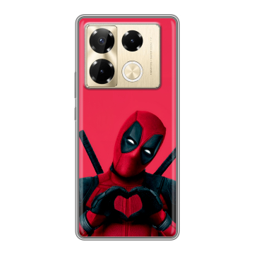 Силиконовый чехол на Infinix Note 40 Pro Plus 5G с принтом Дедпул Deadpool Силиконовый чехол на Infinix Note 40 Pro Plus 5G с принтом Дедпул Deadpool